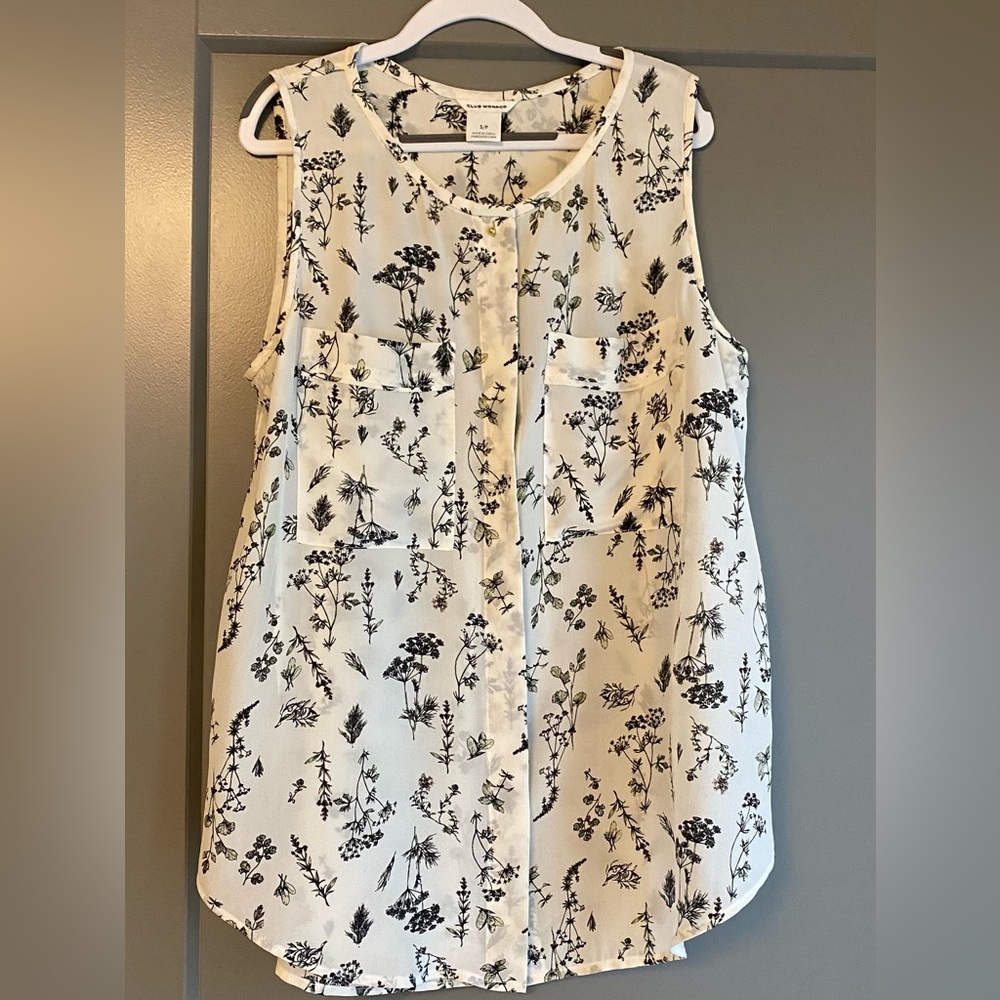 Club Monaco sleeveless blouse